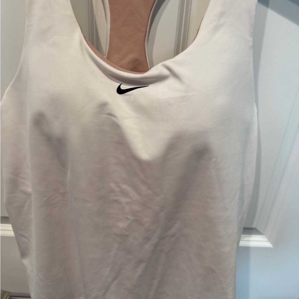 Nike White Dri-FIT Tank Top